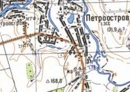 Топографическая карта Петроострова