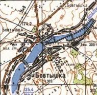 Топографическая карта Бовтышки