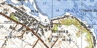 Топографическая карта Успенки