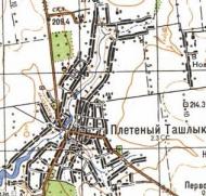 Топографічна карта Плетеного Ташлика