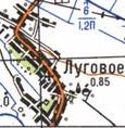 Топографічна карта Лугового