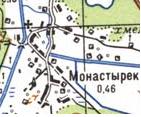 Топографическая карта Монастырька