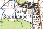 Топографічна карта Заводського