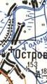 Топографічна карта Острового