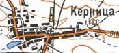 Топографическая карта Керницы