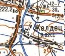 Топографическая карта Желдца
