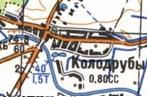 Топографічна карта Колодрубів
