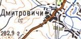Топографічна карта Дмитровичів
