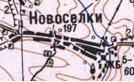Топографічна карта Новосілок