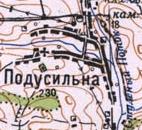 Топографічна карта Подусільної