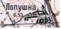 Топографическая карта Лолушны