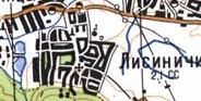 Топографічна карта Лисиничів