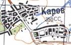 Топографическая карта Карова