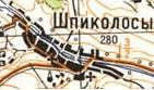 Топографічна карта Шпиколосів