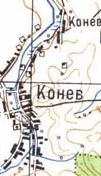 Топографическая карта Конева