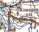 Топографическая карта Комарова