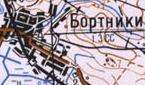 Топографічна карта Бортниок