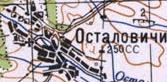 Топографічна карта Осталовичів