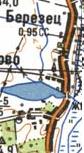 Топографическая карта Березца
