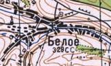 Топографічна карта Білого