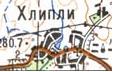 Топографічна карта Хлиплів