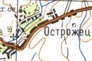 Topographic map of Ostrozhets