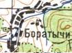 Топографічна карта Боратичів