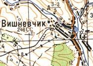 Топографічна карта Вишнівчика