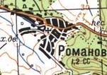 Топографическая карта Романова