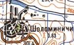 Топографічна карта Шоломиничів
