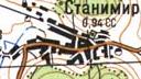 Топографическая карта Станимира