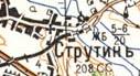 Топографическая карта Струтина