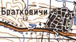 Топографічна карта Братковичів
