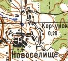 Топографічна карта Новоселищого