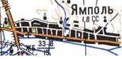 Топографическая карта Ямполя