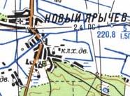 Топографическая карта Нового Ярычева