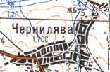 Топографічна карта Черниляви
