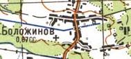 Топографическая карта Боложинова