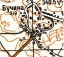 Топографічна карта Бучиної