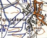 Топографічна карта Голосковичів