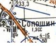 Топографическая карта Сопошина