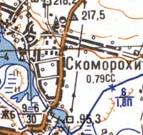 Топографічна карта Скоморохів
