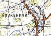 Topographic map of Krukenychi