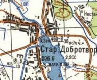 Топографічна карта Старого Добротвора