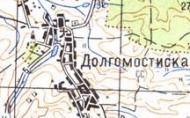 Топографическая карта Долгомостиски