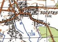 Топографічна карта Лопатиного