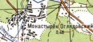 Топографічна карта Монастирок-Оглядівського
