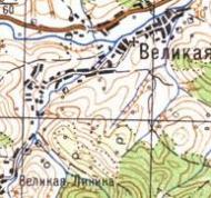 Topographic map of Velyka Linyna