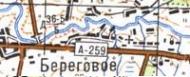 Топографічна карта Берегового