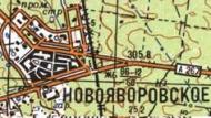 Топографічна карта Новояворівського